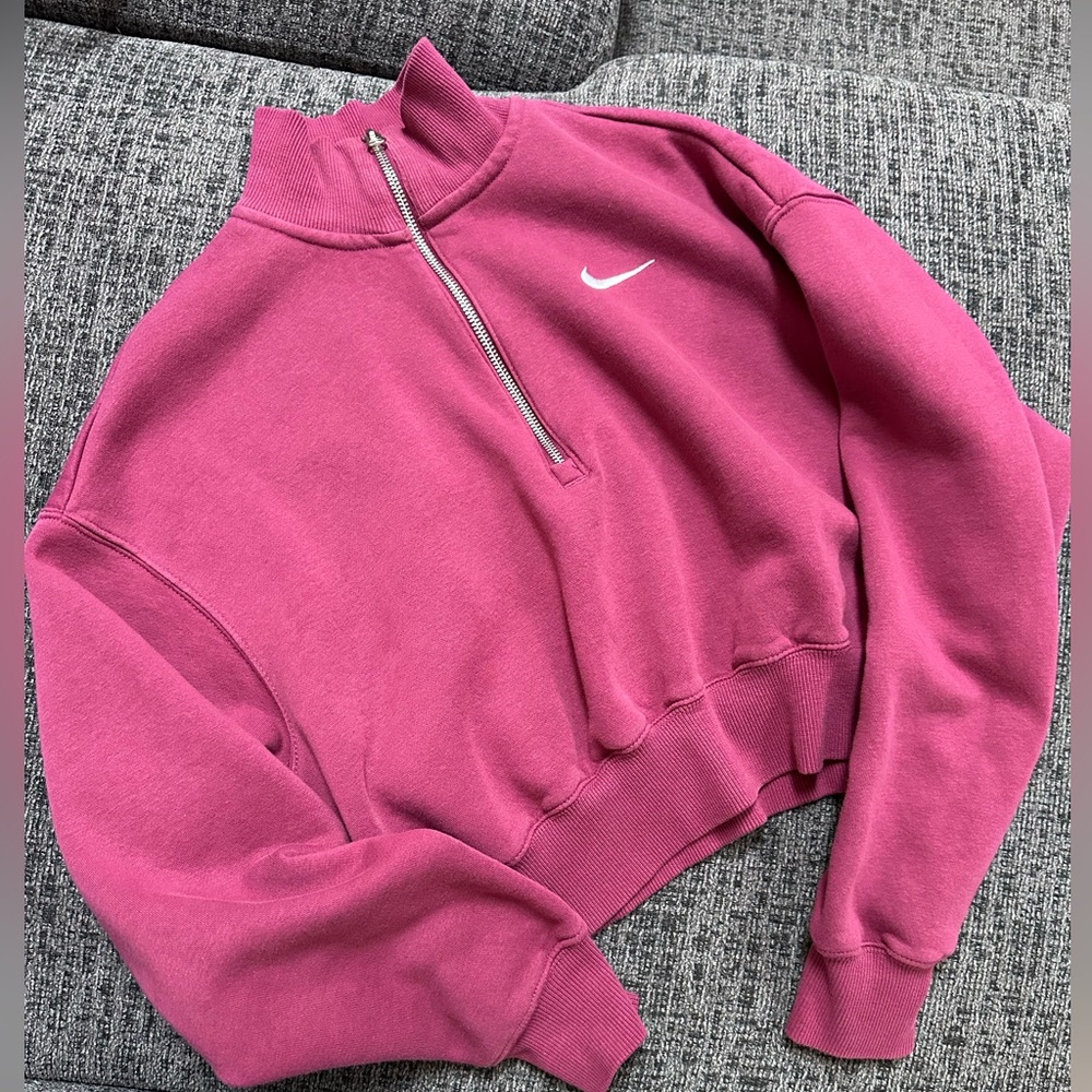 Nike Fleece Half Zip Sweatshirt | Small